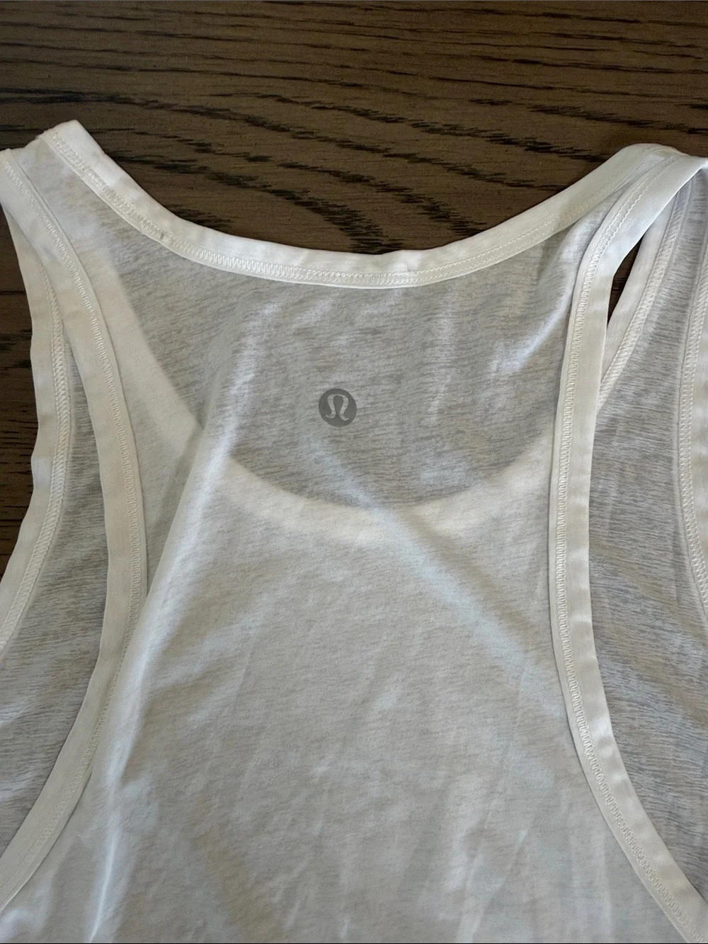 Lululemon active topSheer White Racerback Tank Top